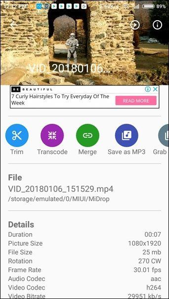 Video Cutter Apps zum Trimmen und Schneiden von Videos auf Android 5