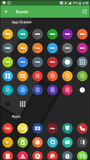 Android-Symbolpakete 6