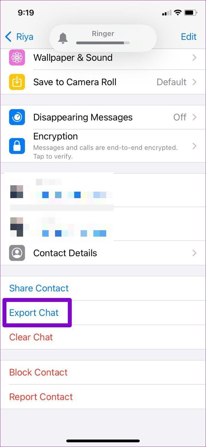 Chat exportieren