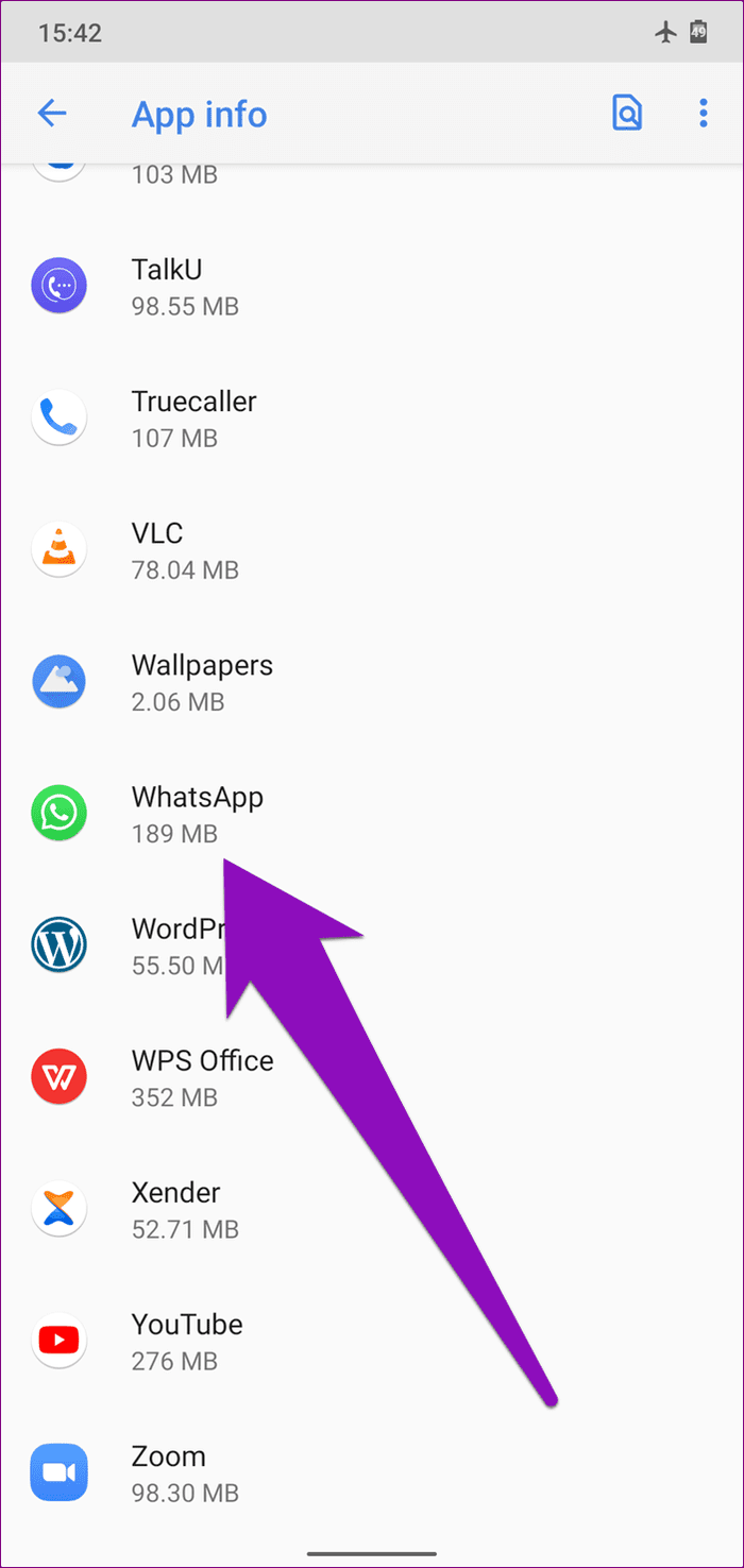 Beheben Sie leider den WhatsApp-Fehler Android 02