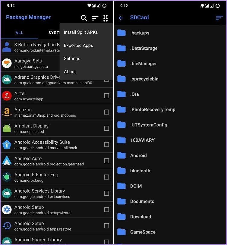 Paketmanager Split Installer Android
