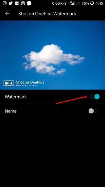 Shot On Watermark Android 4 hinzufügen