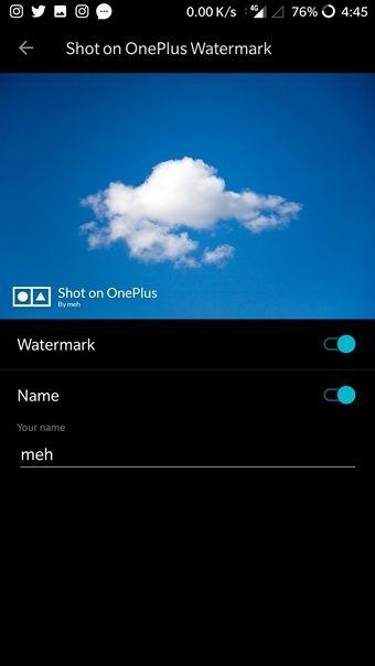 Shot On Watermark Android 5 hinzufügen