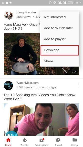 Laden Sie Youtube-Videos auf Android 3 herunter