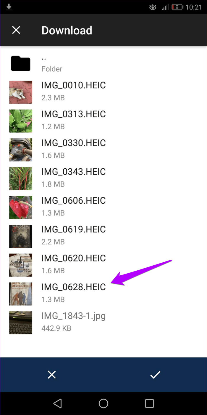 Konvertieren Sie Heic in JPG Android 3