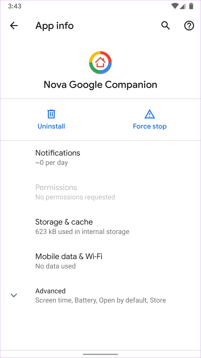 Nova Google-App