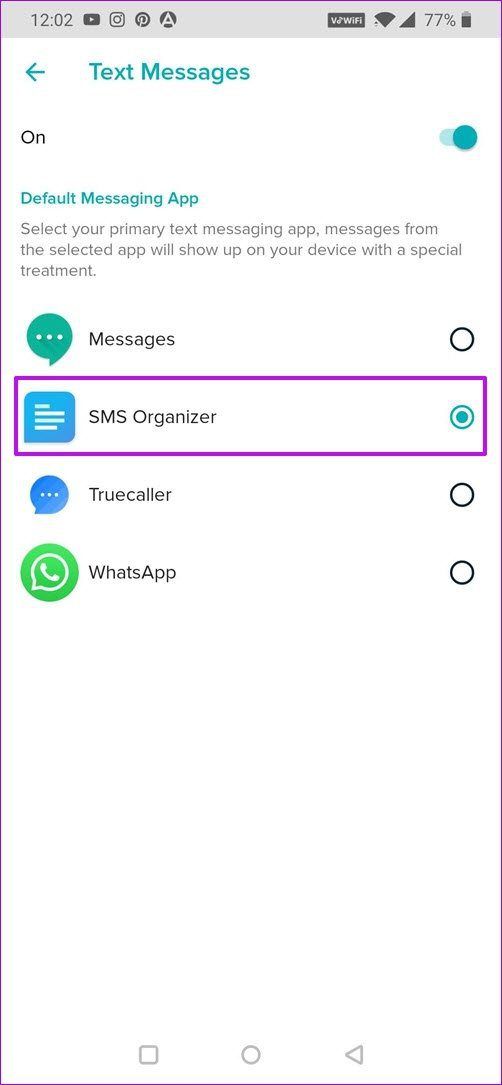 So erhalten Sie Textnachrichten auf Fitbit Versa 2 auf Android 4 Copy