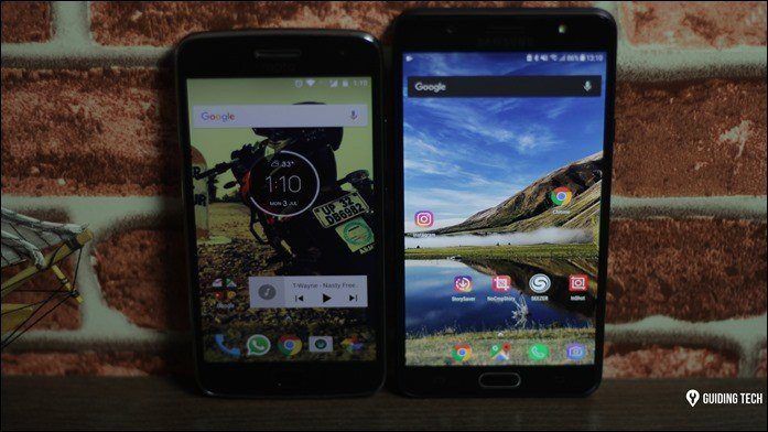 Moto G5 Plus gegen Galaxy J7 Max 3