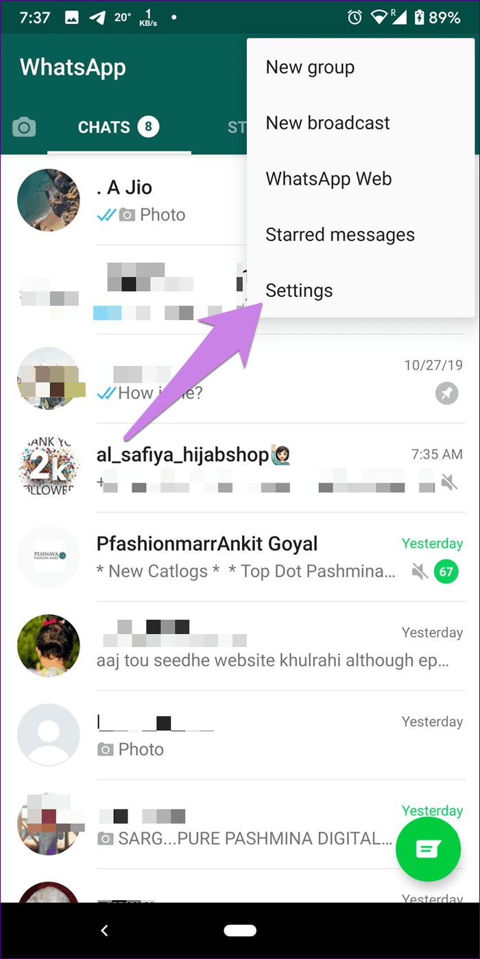 WhatsApp-Bilder zeigen Galerie auf Android iPhone 2 nicht an