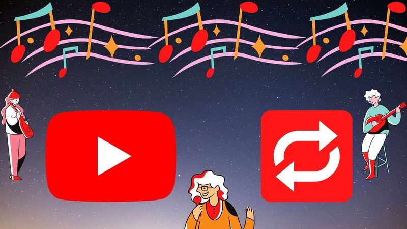 Wiederholen Sie Songs auf YouTube auf Android iPhone iPad PC fi