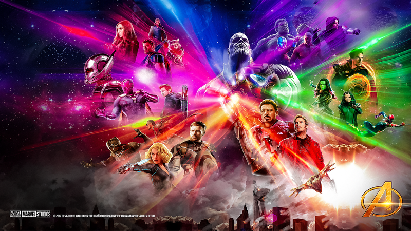 Avengers Infinity War Comic-Hintergrundbild Wide On High Resolution Wallpaper