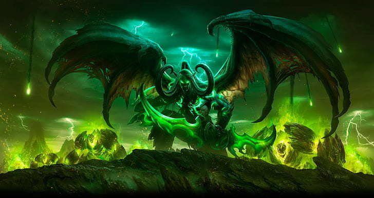 World of Warcraft Legion Illidan Stormrage Wallpaper Vorschau