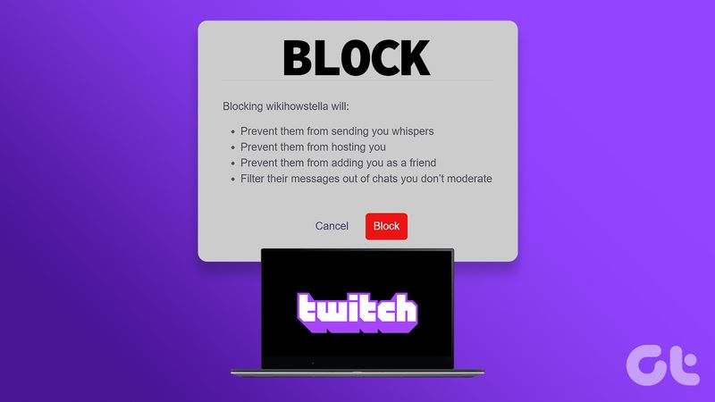 So blockieren Sie jemanden auf Twitch im Webbrowser