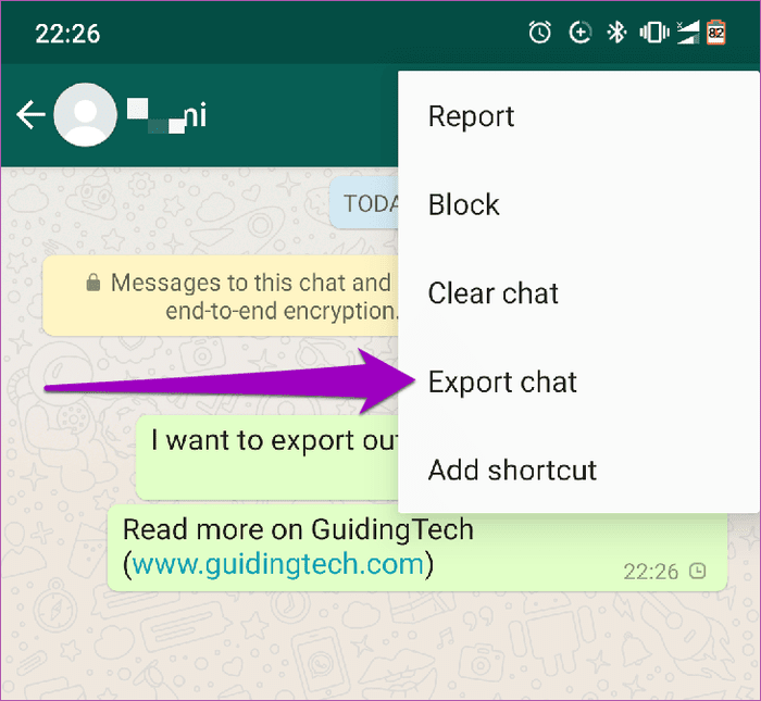 WhatsApp-Chat als Pdf 02 exportieren
