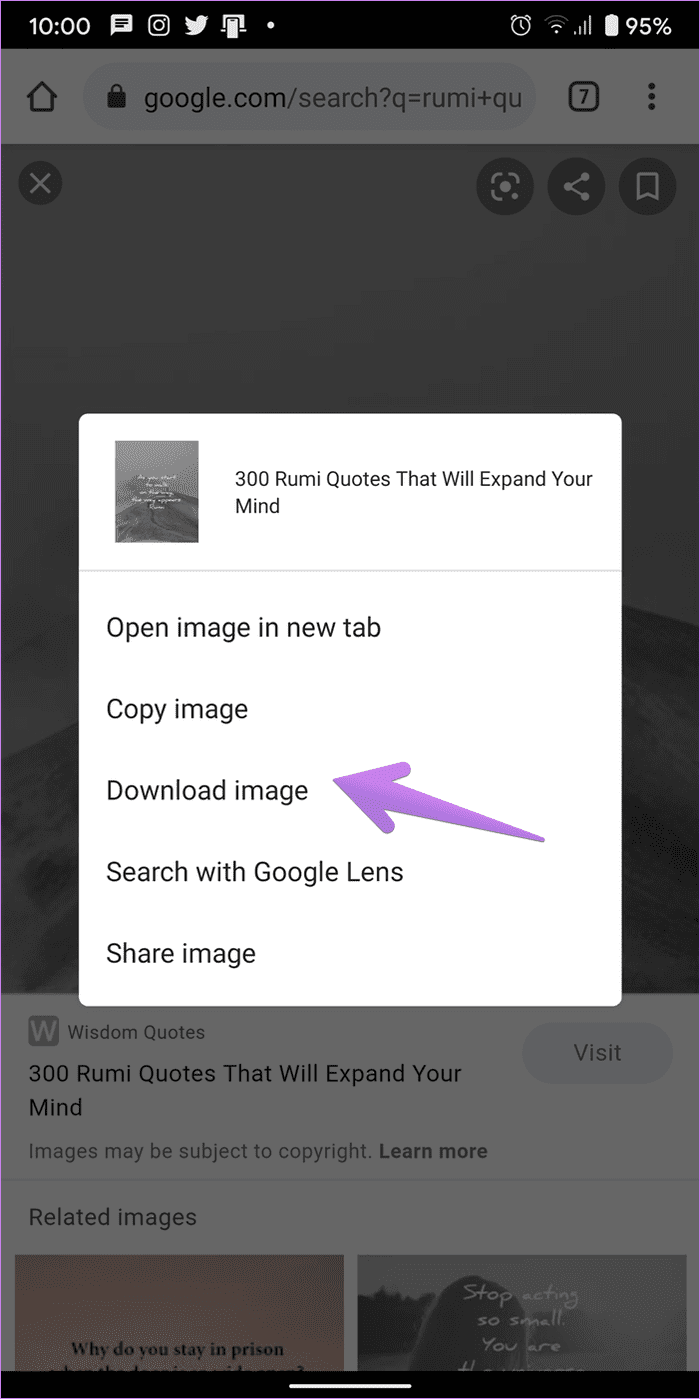 Bilder können nicht von Google heruntergeladen werden 2