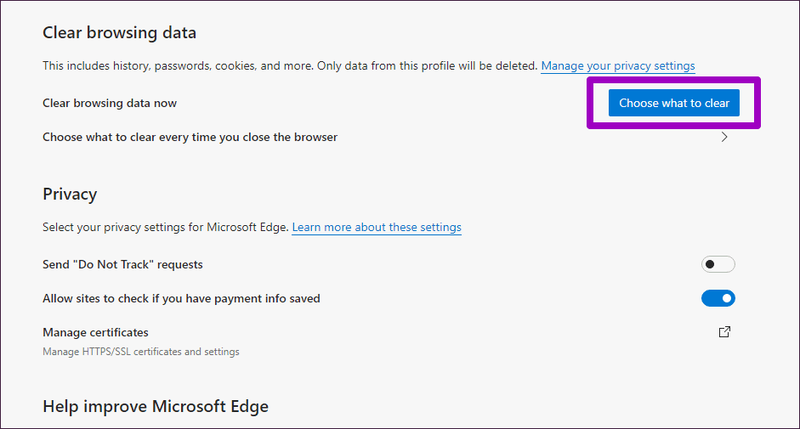 Microsoft Edge Chromium Cache-Cookies löschen 3