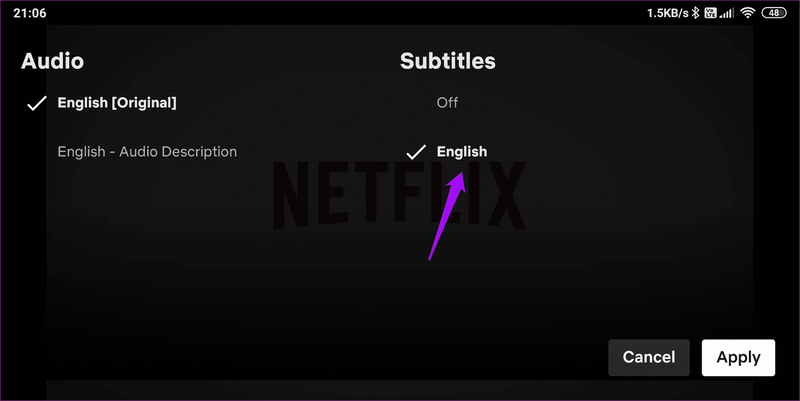 Fix Netflix-Untertitel funktionieren nicht oder fehlen Fehler 2