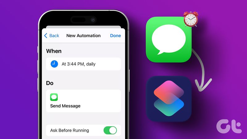 So planen Sie eine Textnachricht auf Ihrem iPhone mit der Shortcuts-App