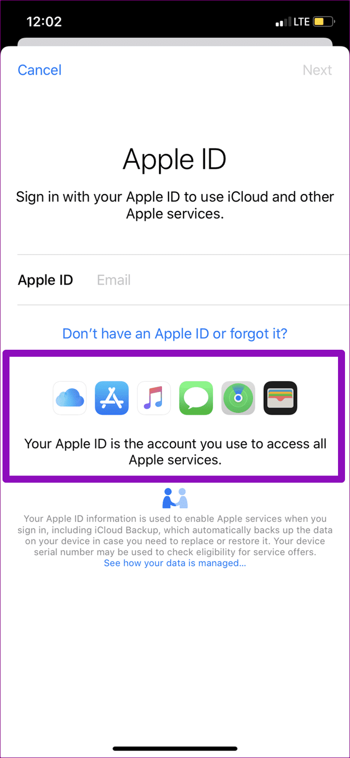 Was passiert, wenn Sie sich von Apple ID iPhone 03 abmelden?
