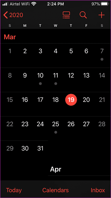 Apple-Kalender vs. Kalender 5 3