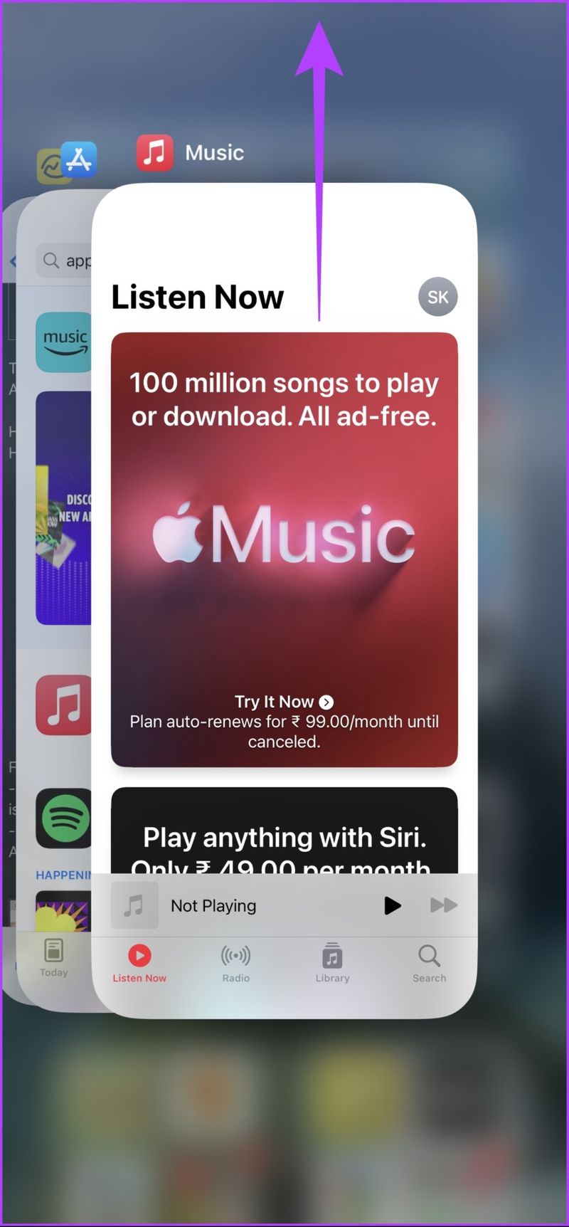 Schließen Sie Apple Music
