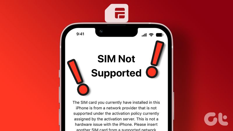 SIM nicht unterstütztes iPhone