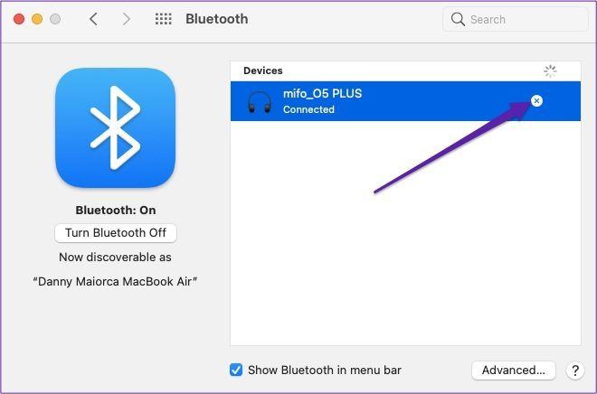 Bluetooth Gerät vom Mac entfernen