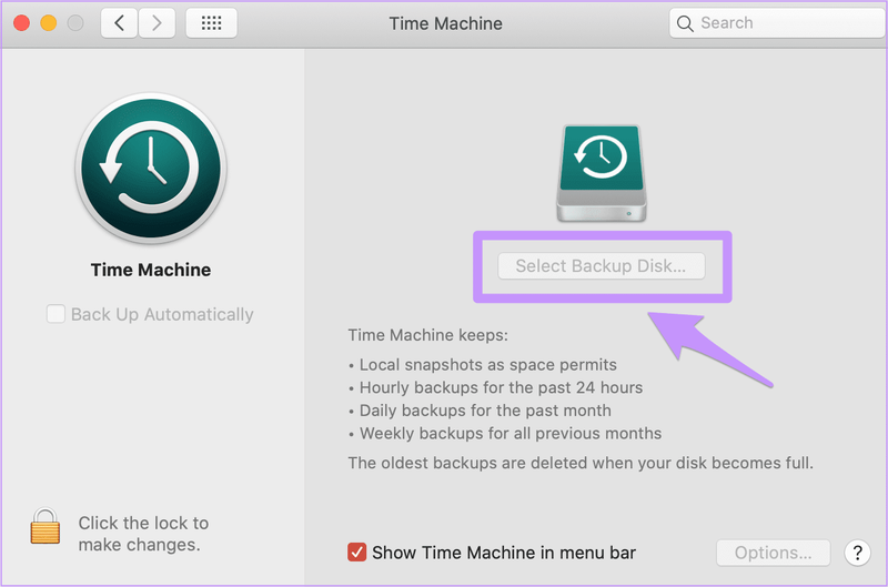 Stellen Sie den vom Mac geleerten Papierkorb wieder her Time Machine