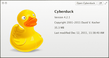 Cyberduck für Mac