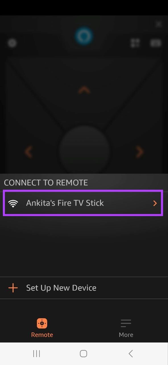Tippen Sie auf Ihren Fire TV Stick