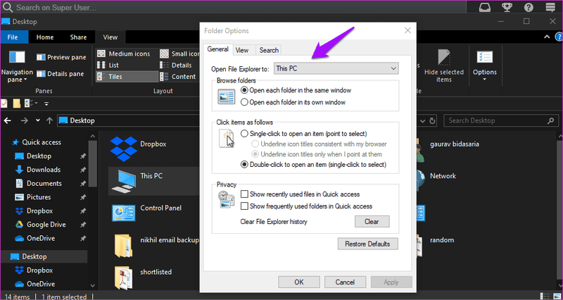 Korrekturen für den Windows 10-Datei-Explorer ist langsam 6