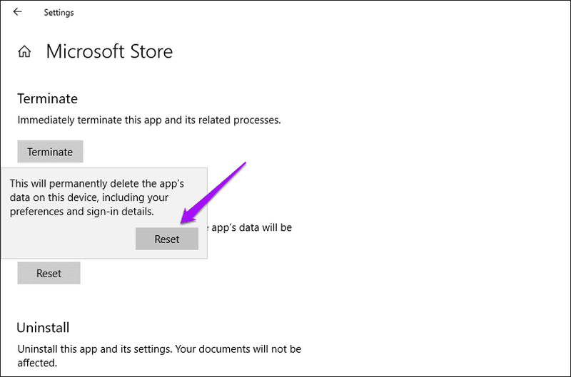 Behebung des Problems „Microsoft Store Get Install funktioniert nicht“ 5