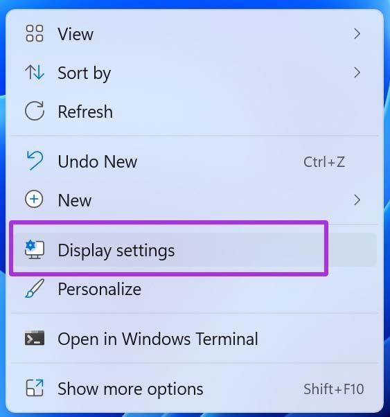 Öffnen Sie die Anzeigeeinstellungen von Windows 11, die den HDMI-Monitor nicht erkennen