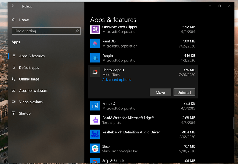 Apps deinstallieren windows 10