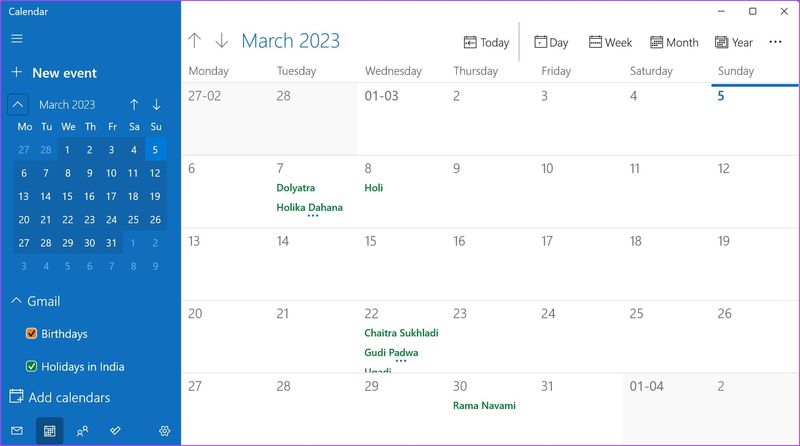 Google Kalender - Beste Windows-Kalender-App