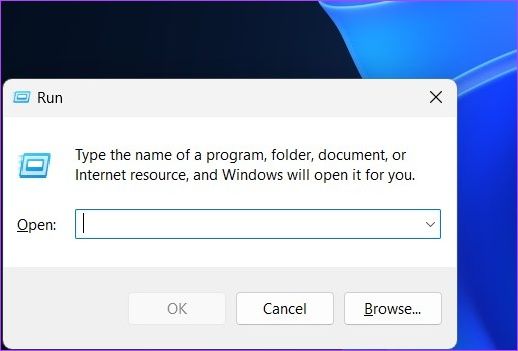 Öffnen Sie das Dienstprogramm Ausführen in der Windows-Suche