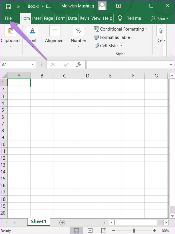 Deaktivieren Sie den dunklen Modus in Microsoft Office Word Excel Powerpoint 2