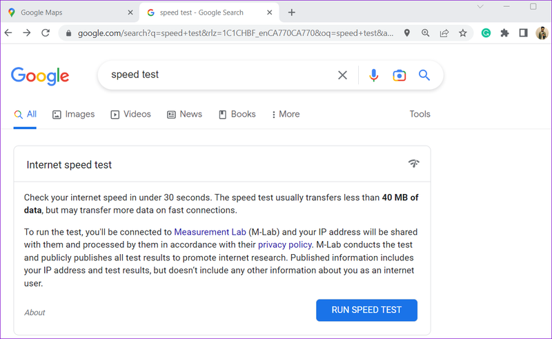Internet-Geschwindigkeitstest