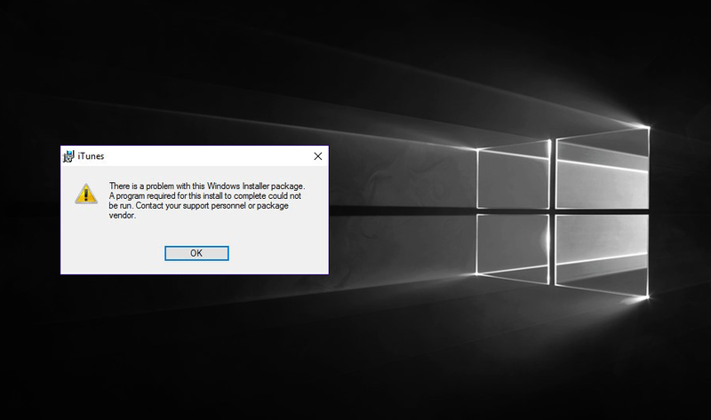 Itunes Windows 10 Installer-Paketfehler vorgestellt
